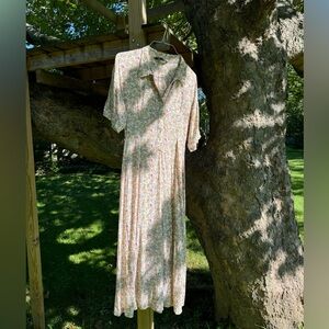 ZARA Ditsy Floral Midi Dress